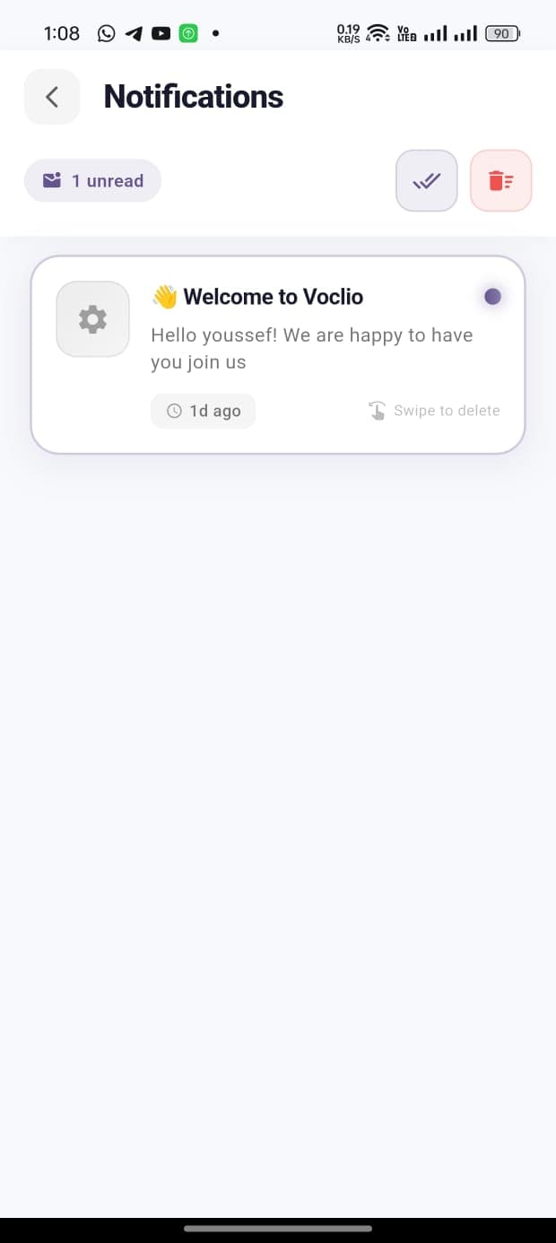 Voclio app screen 10