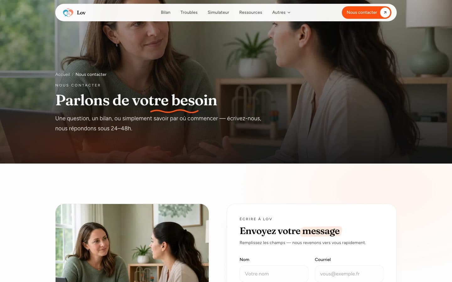 Lov — Nous Contacter